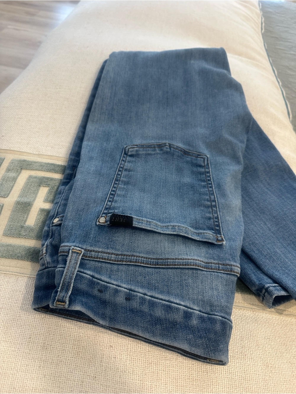 7 For All Mankind Medium Blue Stretch Denim Jeans